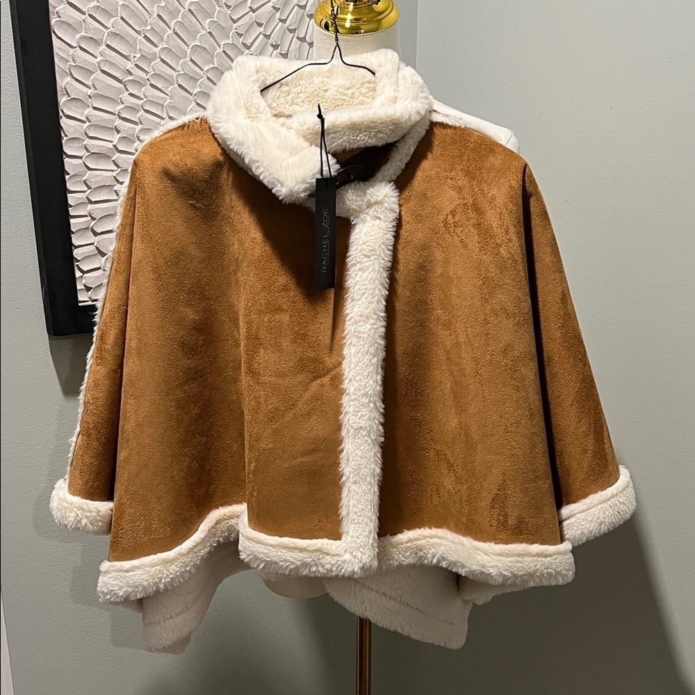 Rachel Zoe Brown and Cream Cape
